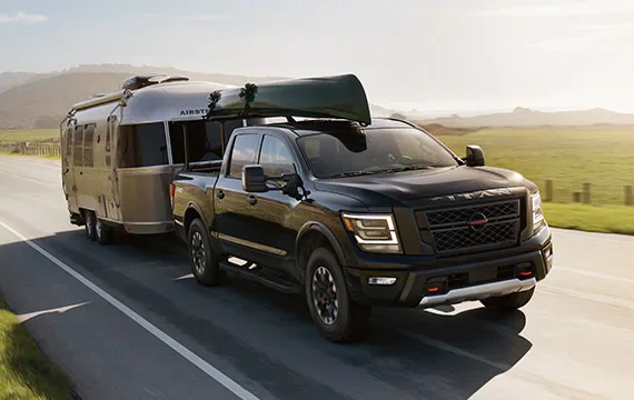 2022 Nissan TITAN towing airstream | Coral Springs Nissan in Coral Springs FL