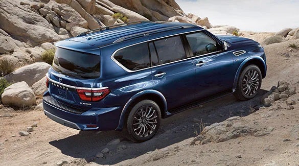 2023 Nissan Armada ascending off road hill illustrating body-on-frame construction. | Coral Springs Nissan in Coral Springs FL