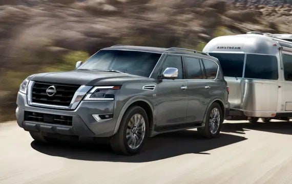 2023 Nissan Armada towing an airstream | Coral Springs Nissan in Coral Springs FL