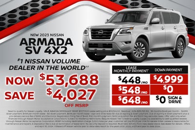 New 2023 Nissan Armada