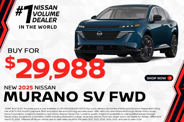 2025 Murano SELLING PRICE: $29,988