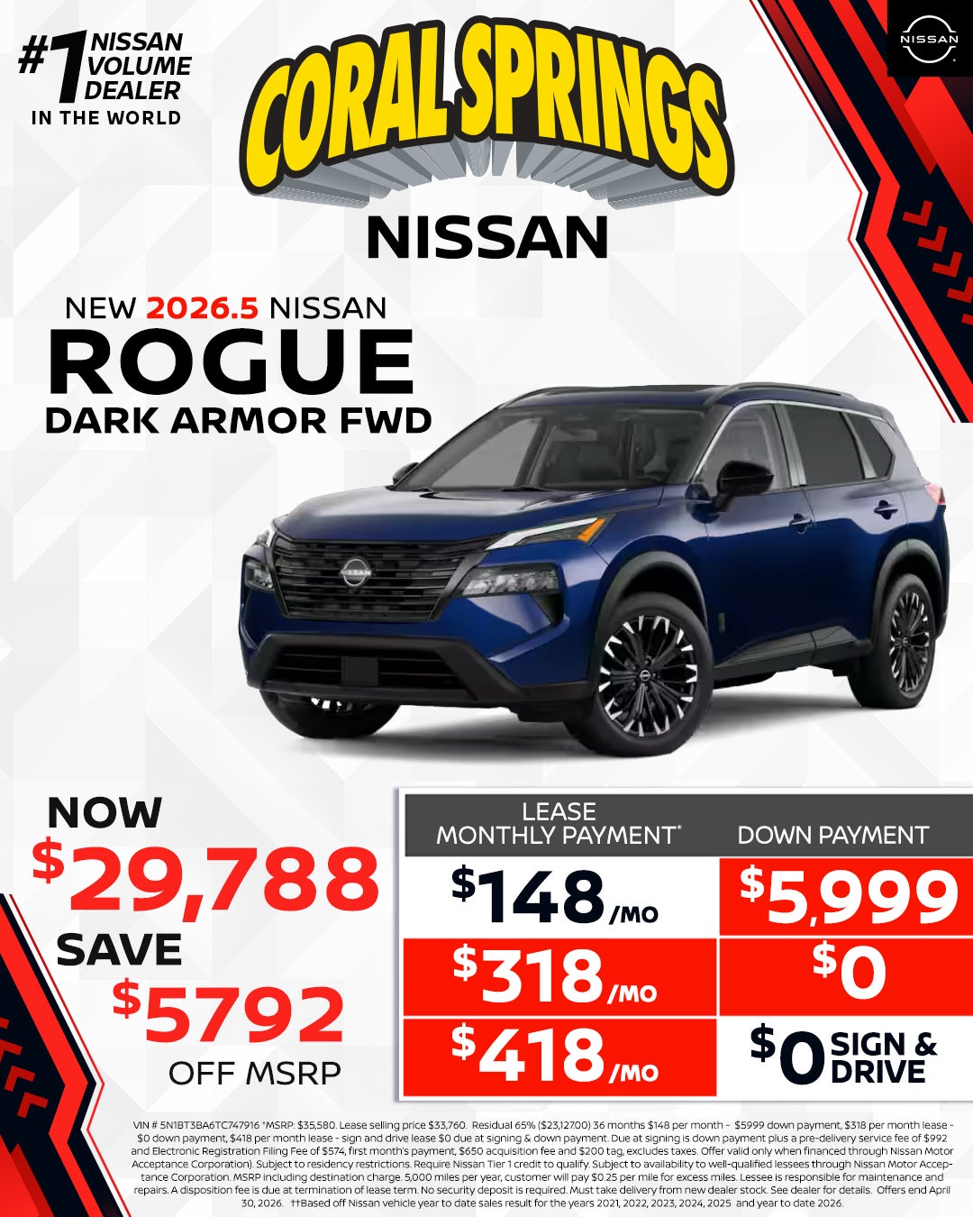 2026 Nissan Rogue Dark Armor