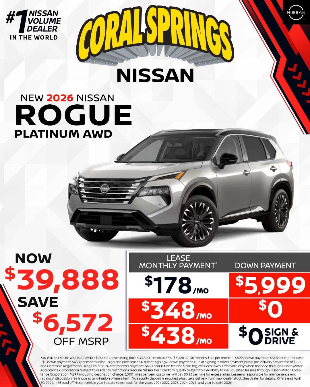 2026 Nissan Rogue Platinum
