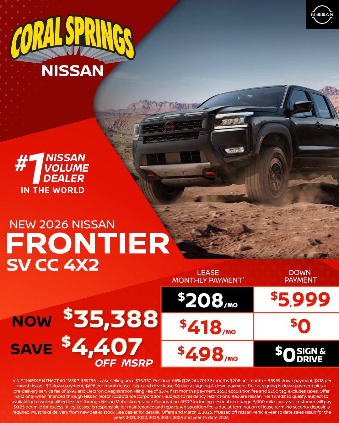 2026 Nissan Frontier