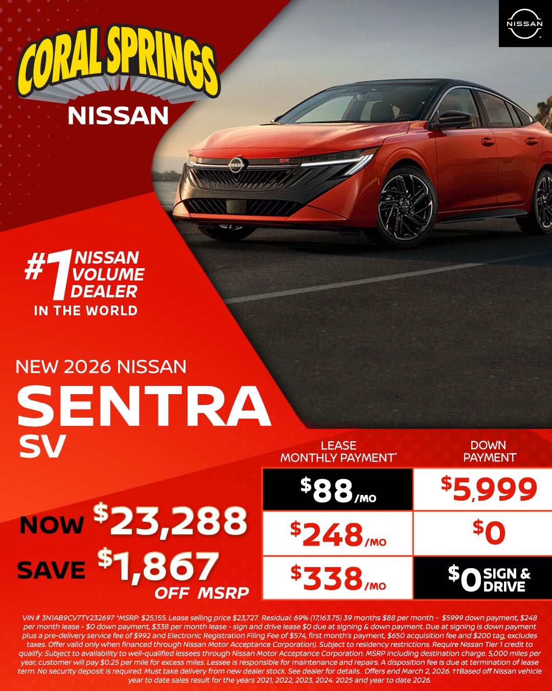 2026 Nissan Sentra