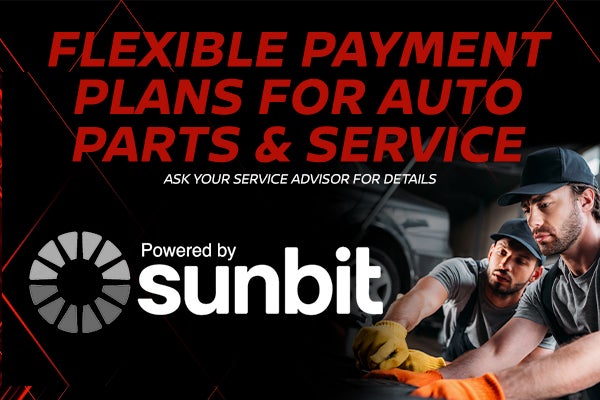 Flexible Payment Plans for Service & Parts