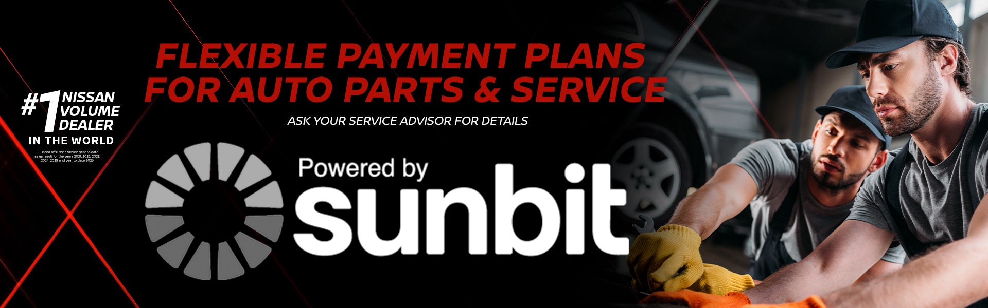 Flexible Payment Plans for Service & Parts