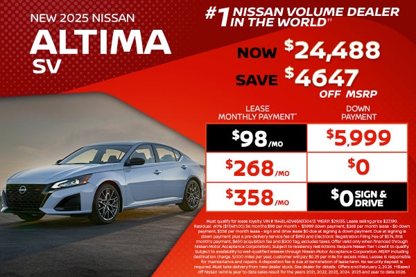 New 2025 Nissan Altima SV