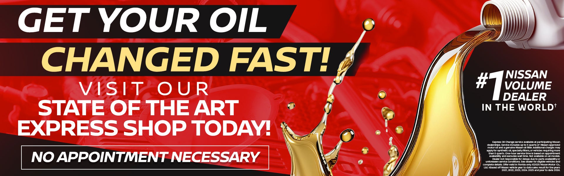 Get your oil changed Fast! 